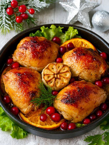 Курица с чесноком - рецепт запеченной курицы