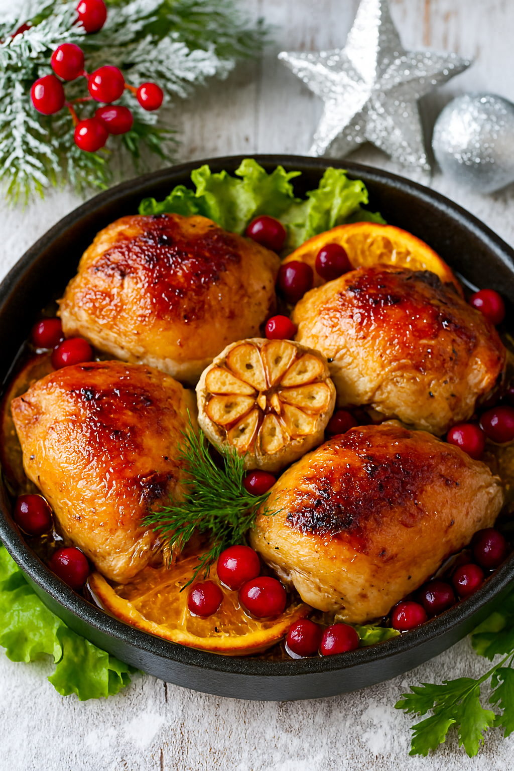 Курица с чесноком - рецепт запеченной курицы