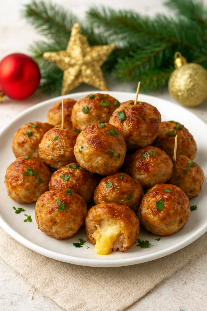 Мясные шарики с сыром - пошаговый рецепт закуски