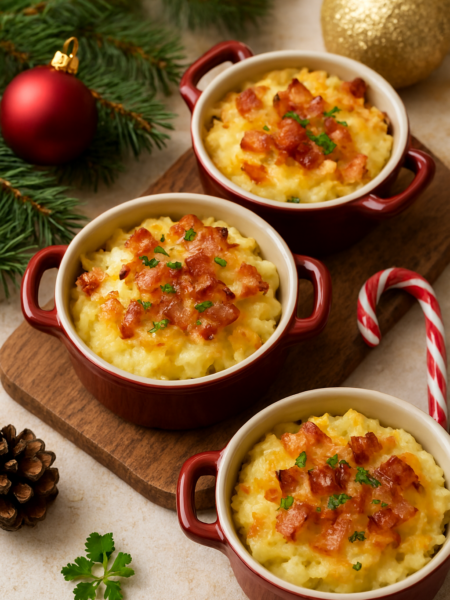 Пюре из картофеля с беконом и сыром - пошаговый рецепт