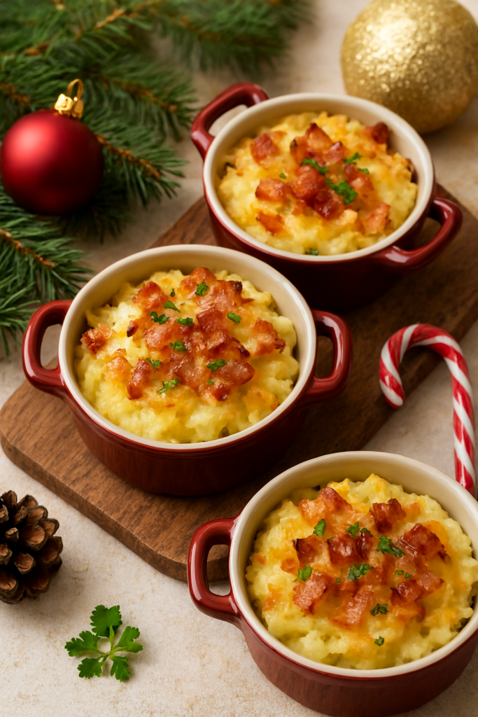 Пюре из картофеля с беконом и сыром - пошаговый рецепт
