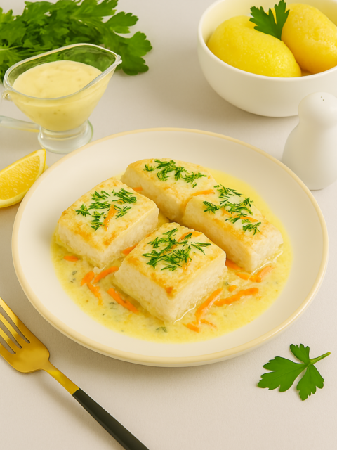 Диетический хек в духовке - рецепт