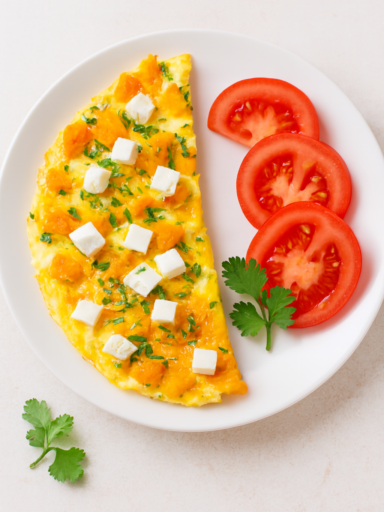 Яичница с тыквой на сковороде - рецепт