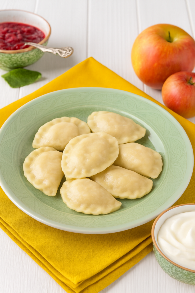 Вареники с яблоками и корицей - рецепт
