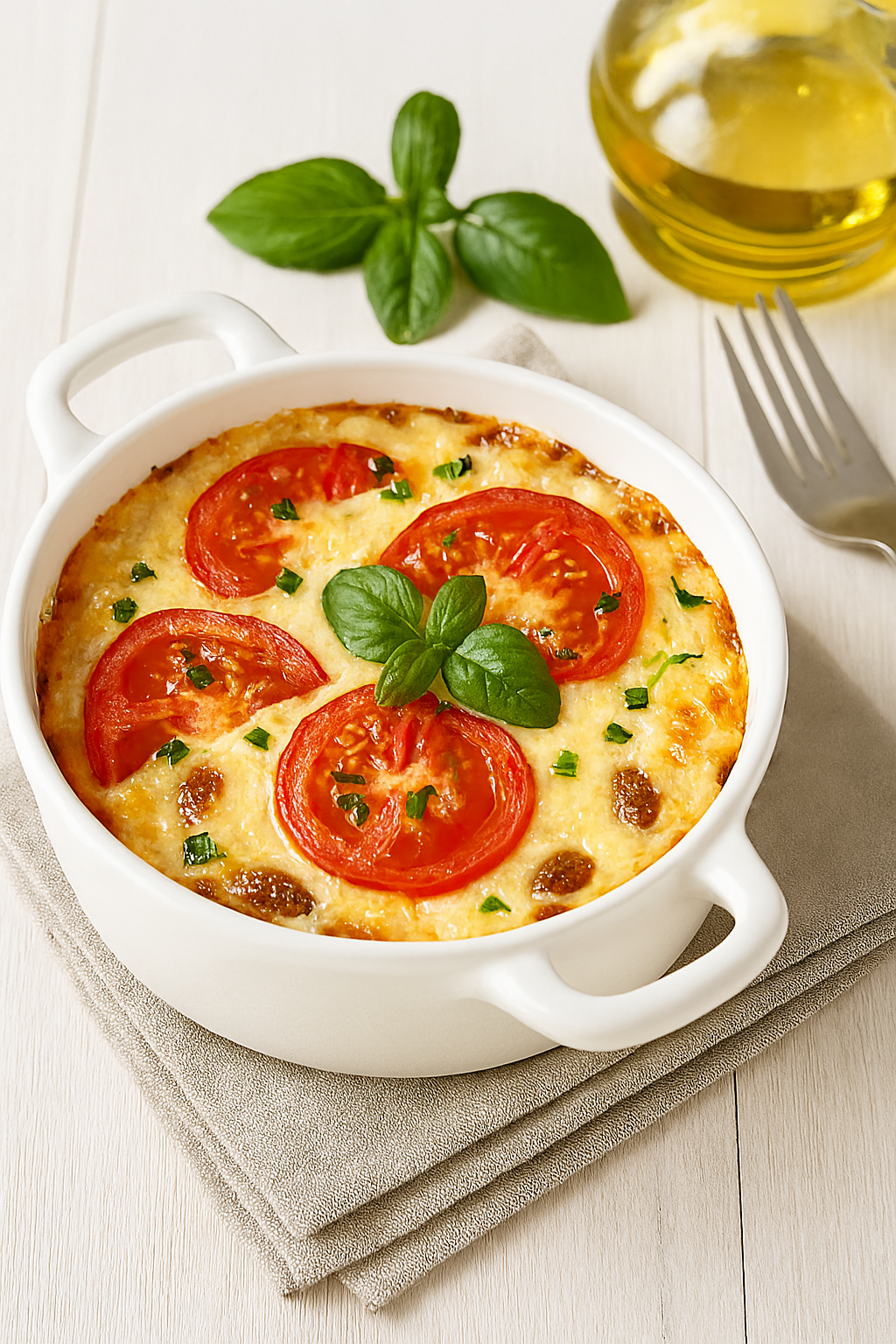 Запеканка с помидорами и сыром - рецепт